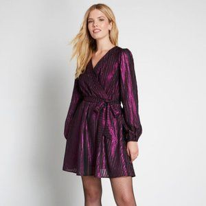 Modcloth Your Time to Shine Purple Mini Dress